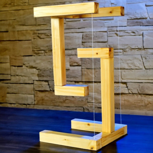 Anti-gravity Wooden Stand