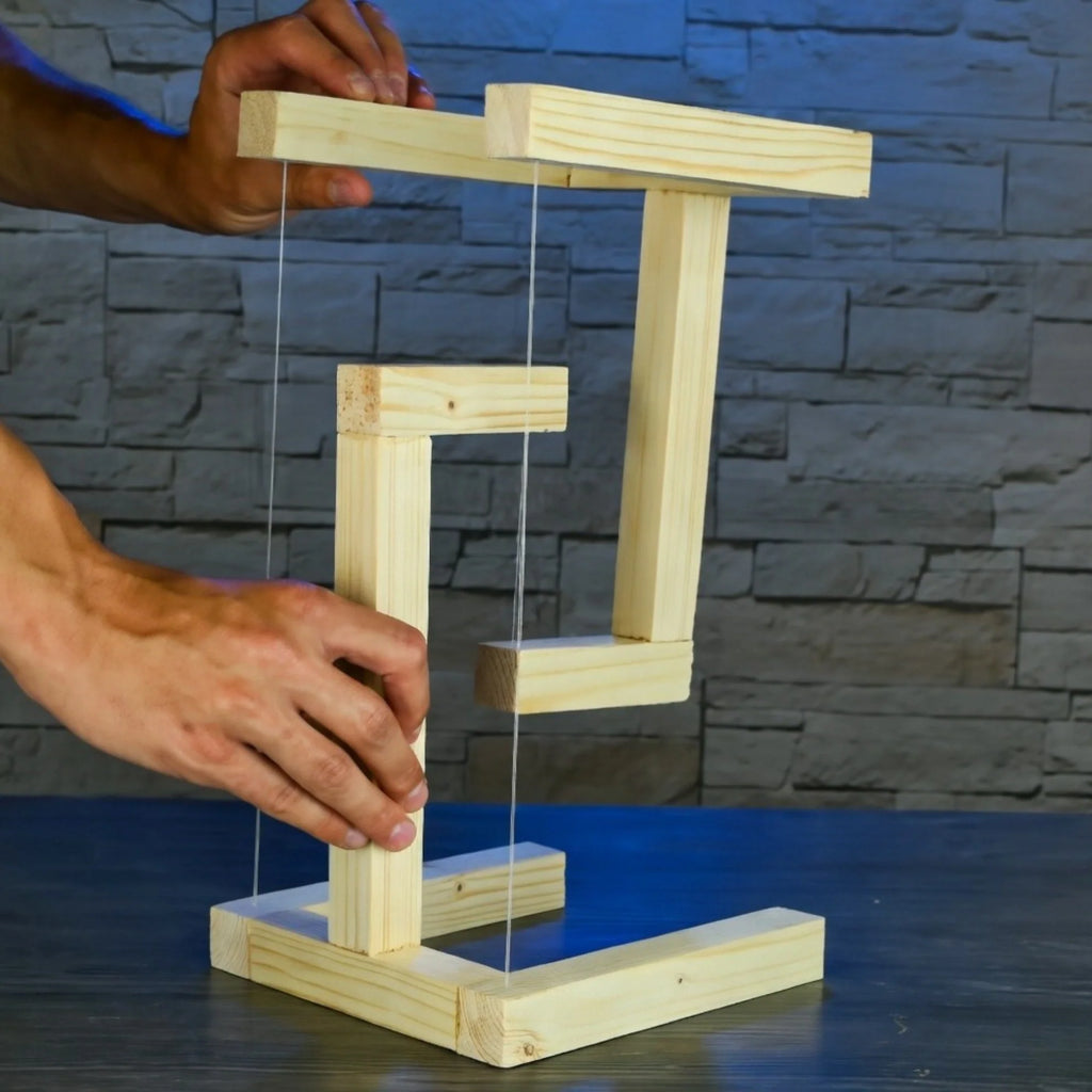 Anti-gravity Wooden Stand