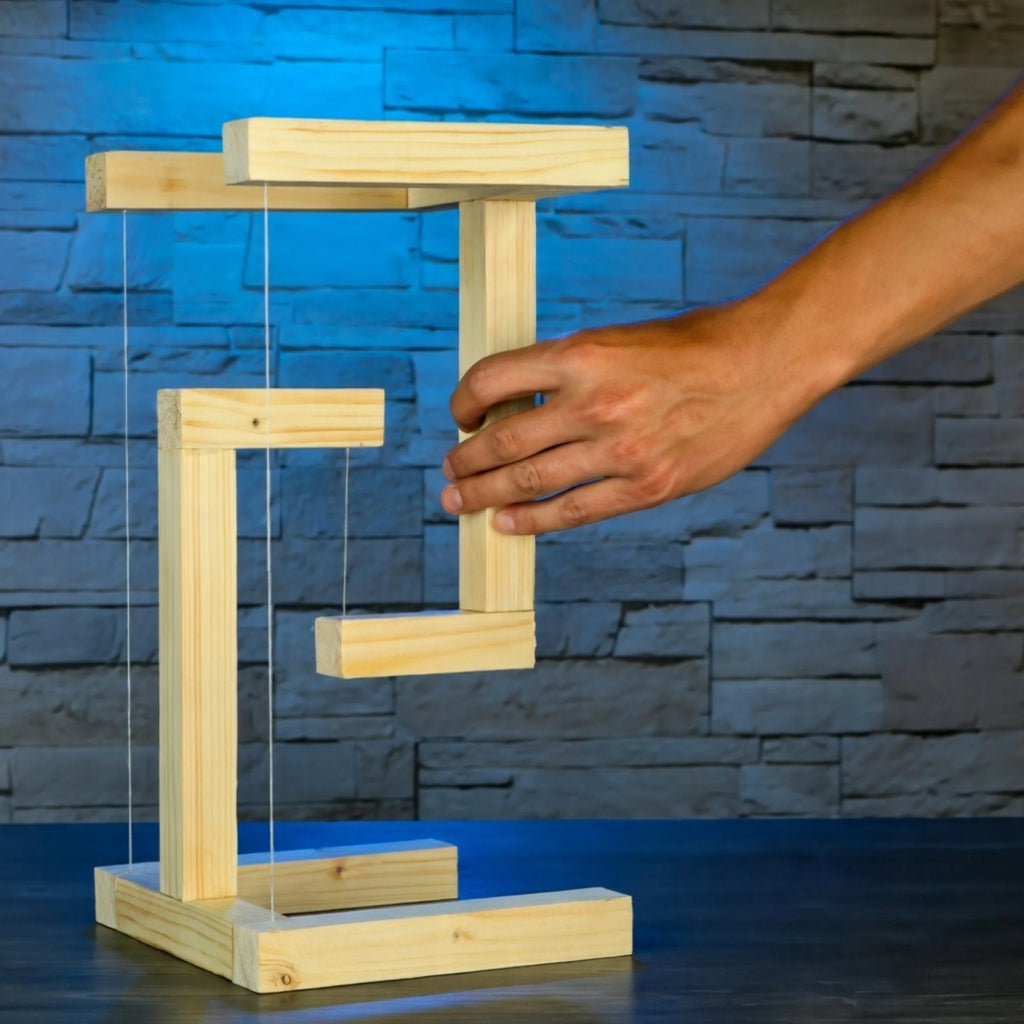 Anti-gravity Wooden Stand
