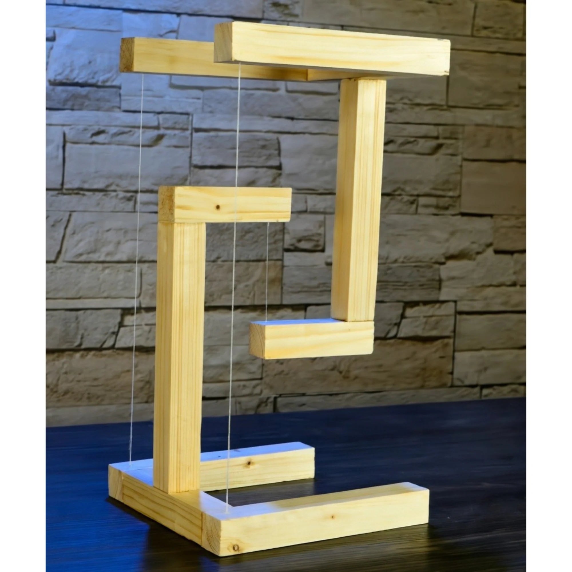 Anti-gravity Wooden Stand